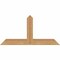 Ekena Millwork Portland Timber Gable Bracket, Western Red Cedar, 36"W x 18"H x 3 1/2"D x 3 1/2"F, 12/12 Pitch GBW036X18X0404POR00SWR - alternate 1